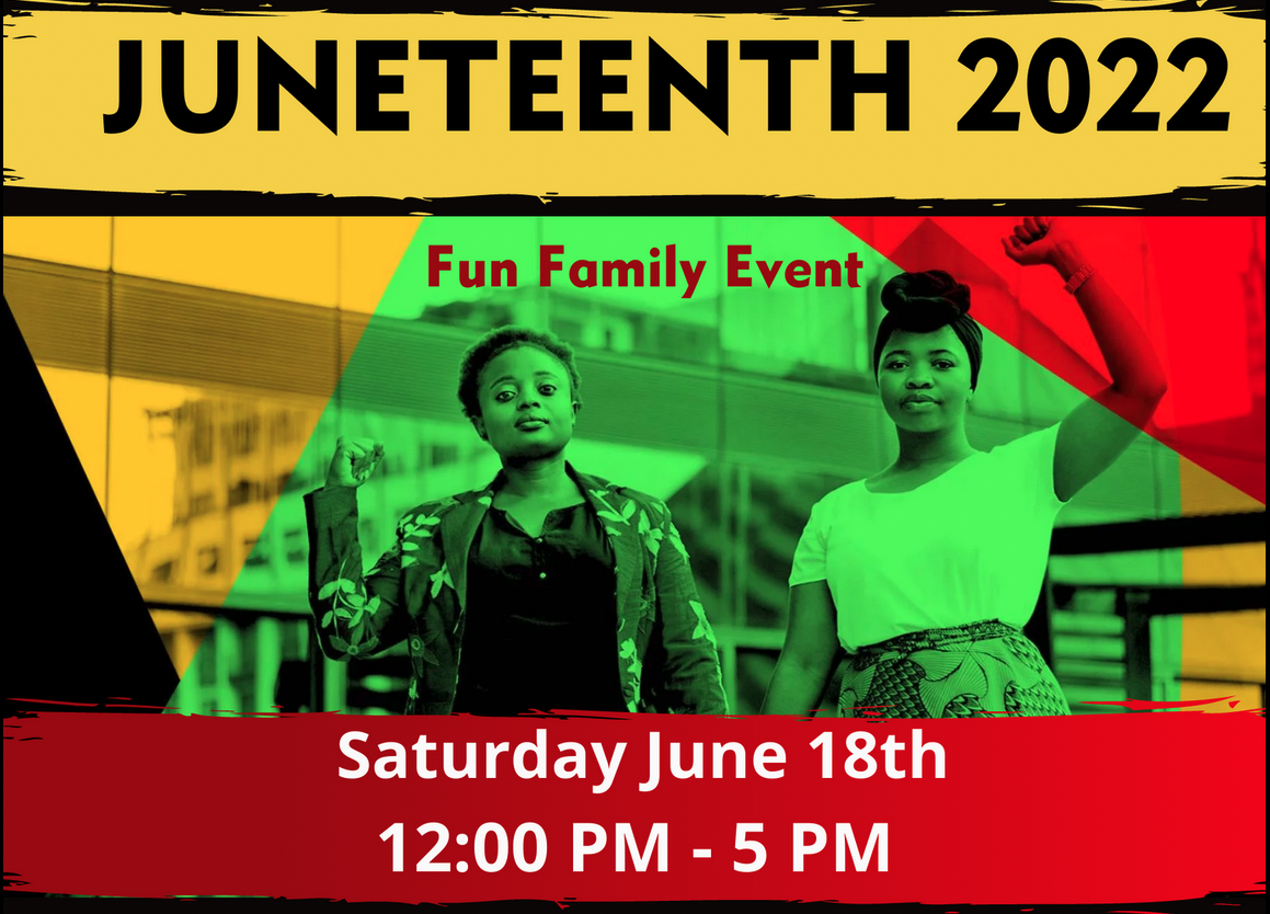 Two people at the 2021 Rochester Juneteenth Event