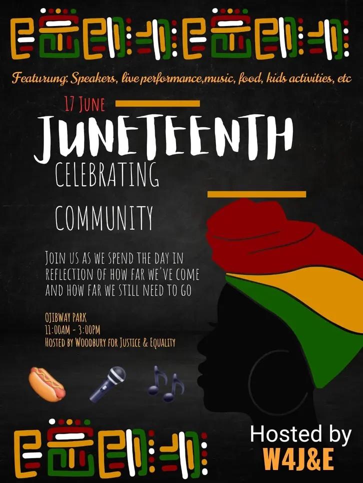 Juneteenth: Celebrating Community  in Ojibwe Park 11am to 3pm